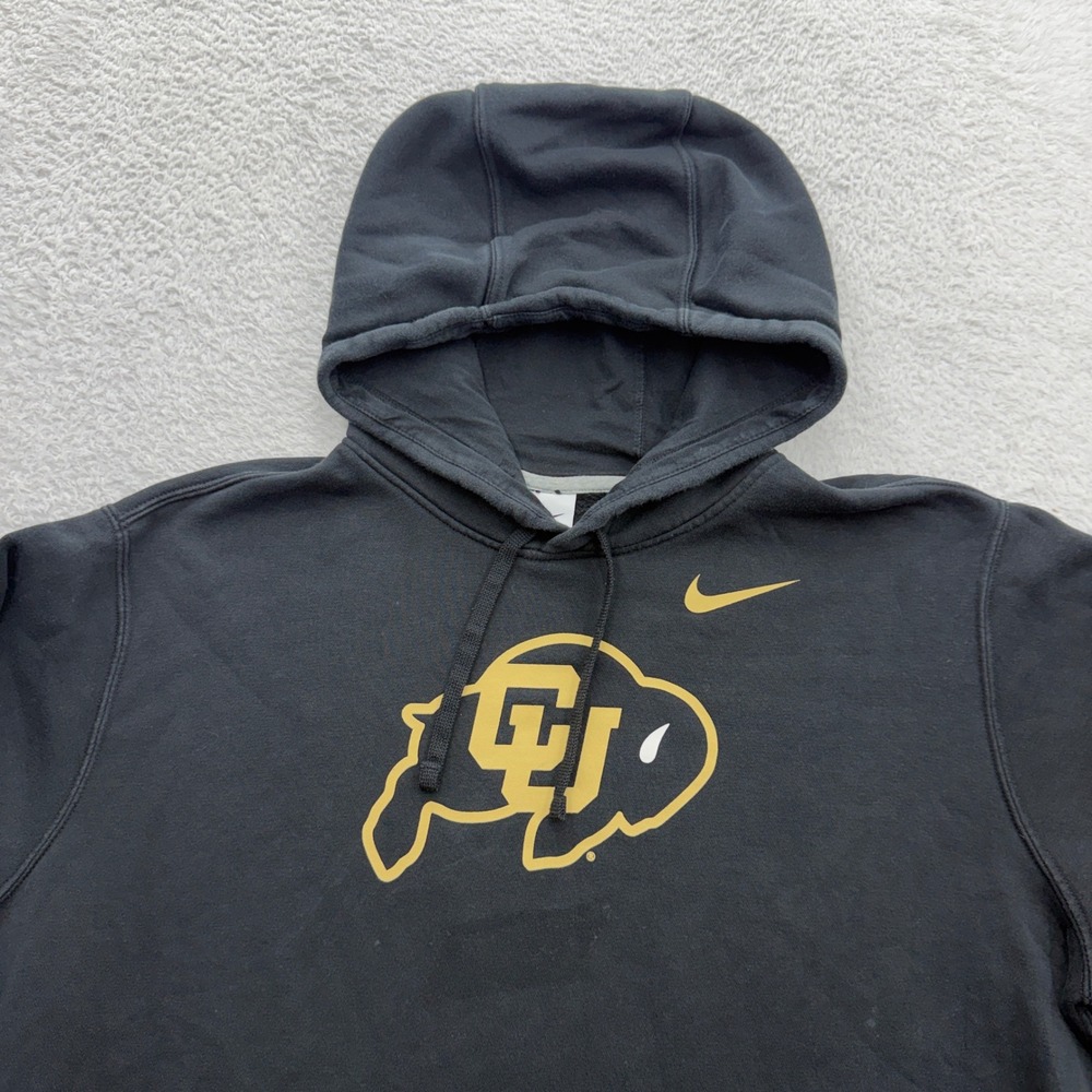 Nike Colorado Buffaloes Hoodie Mens XL Black Gold CU Buffs NCAA Pullover Fleece - Picture 2 of 10